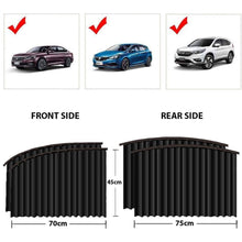 Car Window Curtain Sunshade | 4 Pcs Set with Hooks & Tapes