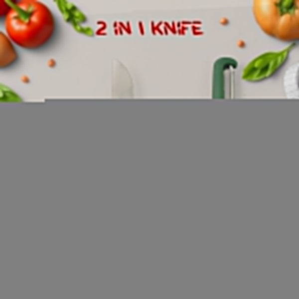 2-in-1 Multifunctional Knife & Sawtooth Peeler for Fruits and Vegetables